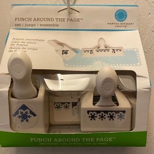 Martha Stewart Aspen snowflake craft punch around the page set
